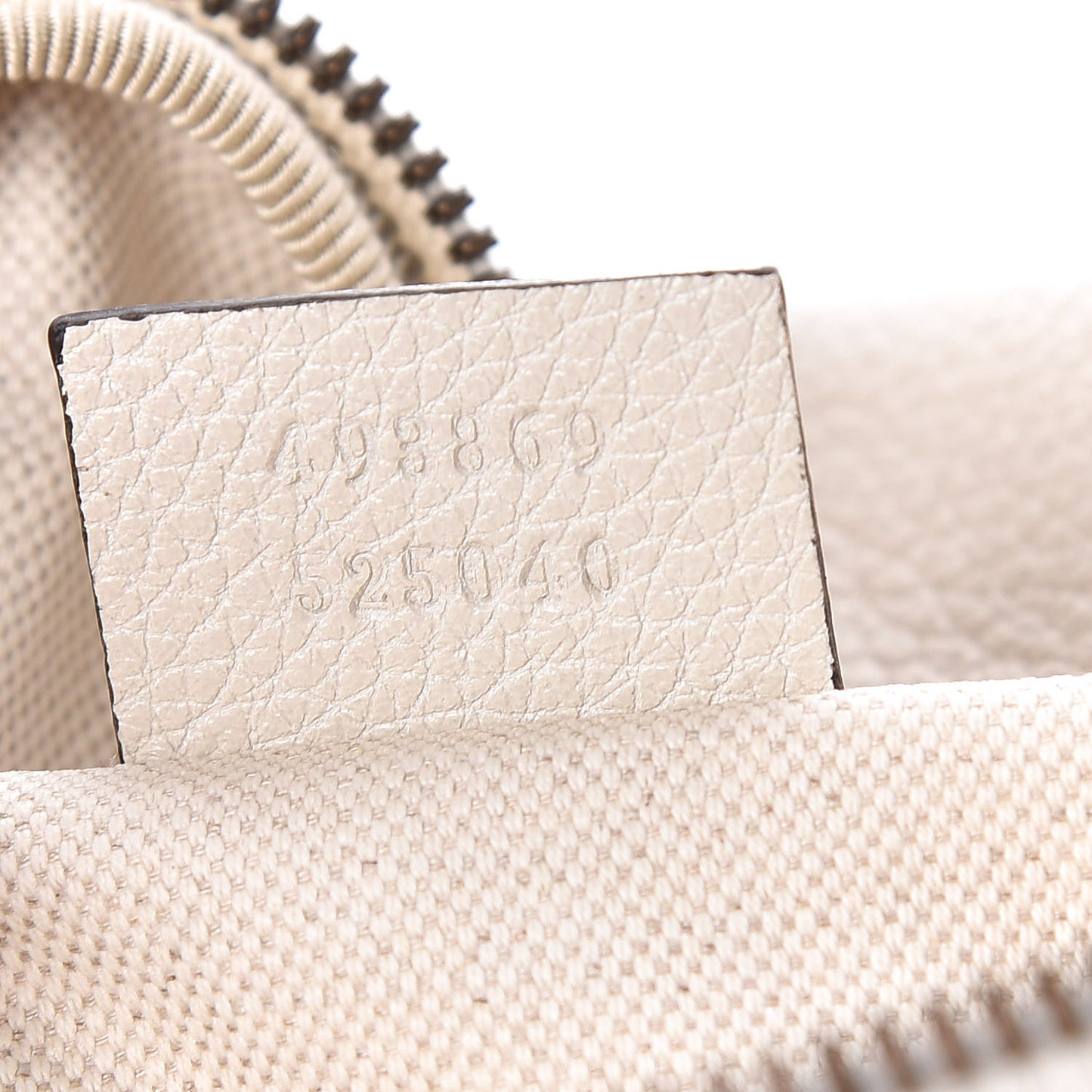 Grained Calfskin Logo Belt Bag White
