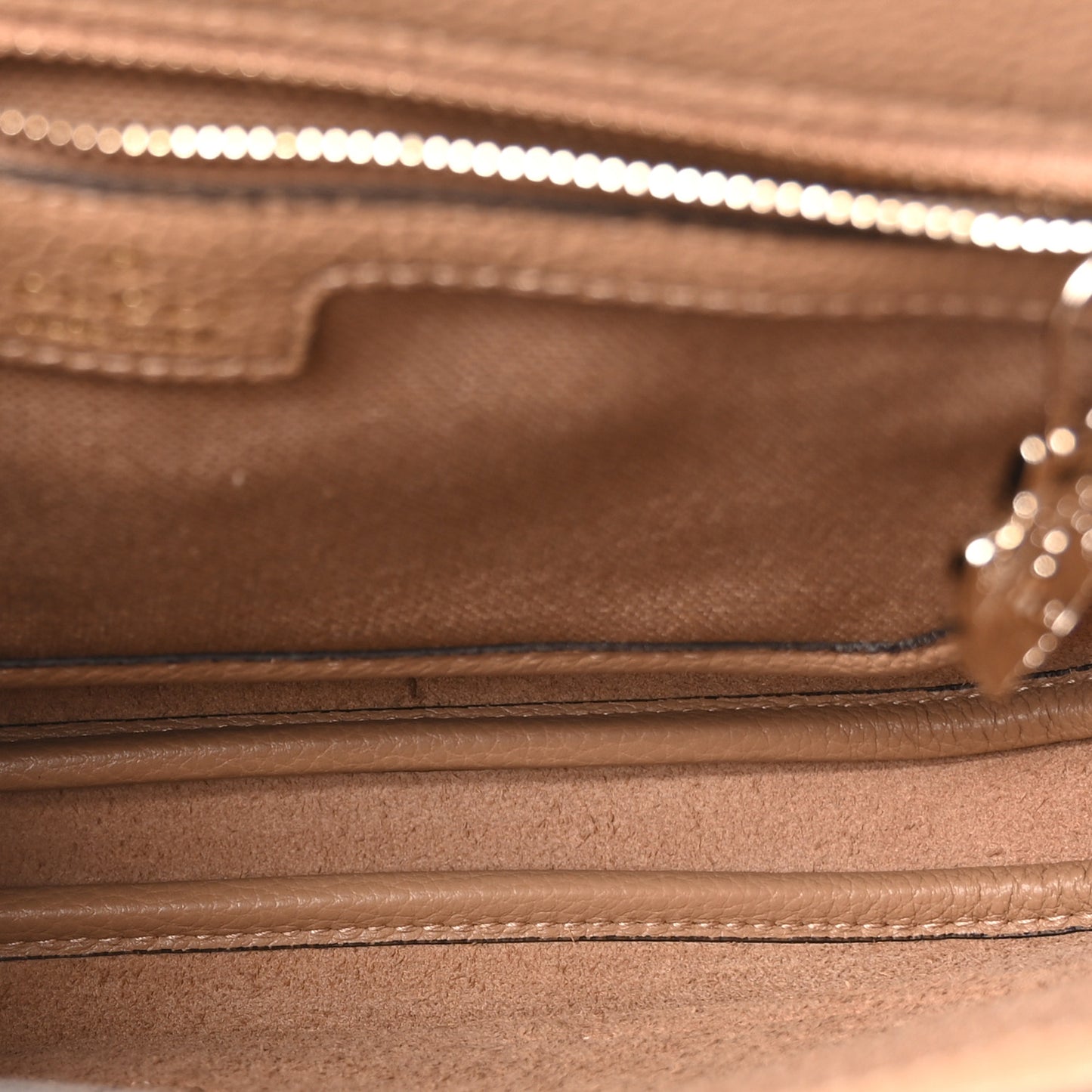 Grained Calfskin Web Medium Jackie 1961 Hobo Taupe