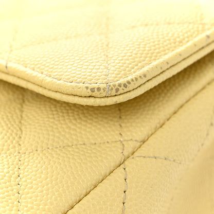 Chanel Caviar Quilted Mini Rectangular Flap Light Yellow 11 of 13