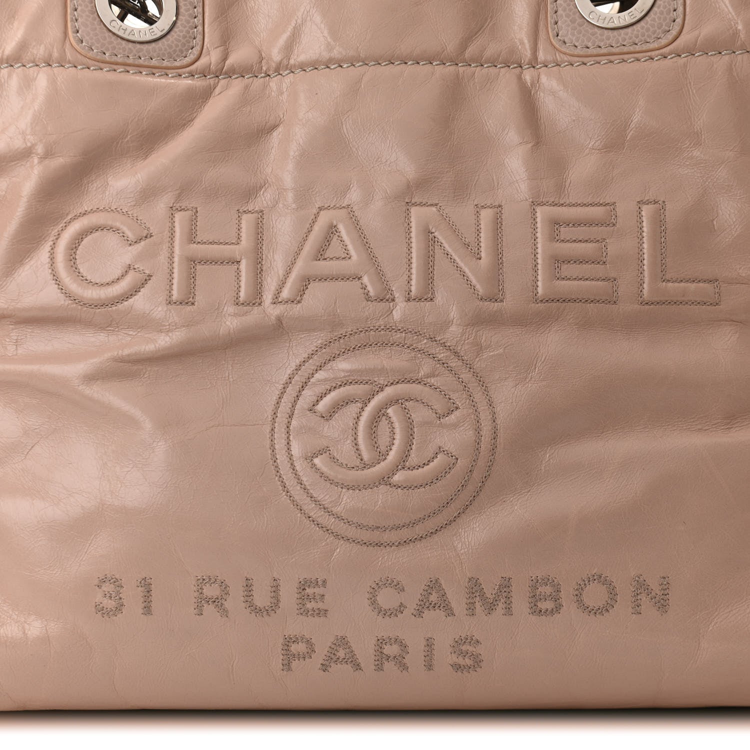 Chanel Glazed Calfskin Small Deauville Tote Light Pink 8 of 15