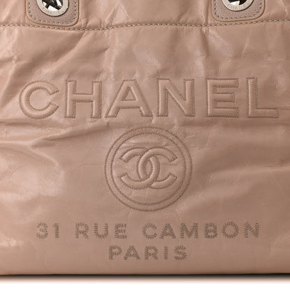 Chanel Glazed Calfskin Small Deauville Tote Light Pink 8 of 15