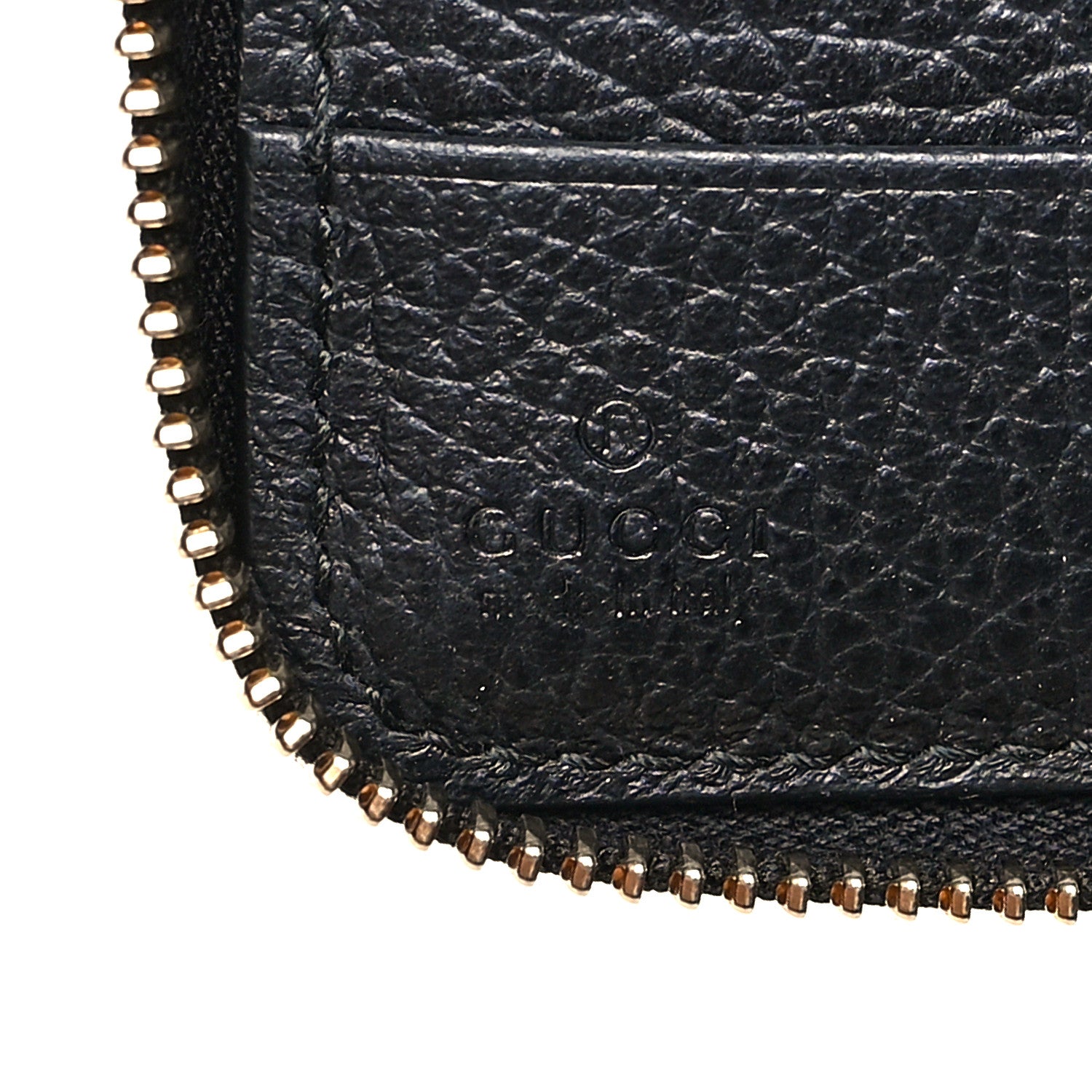 Gucci Dollar Calfskin Medium Swing Zip Around Wallet Black 6 of 7