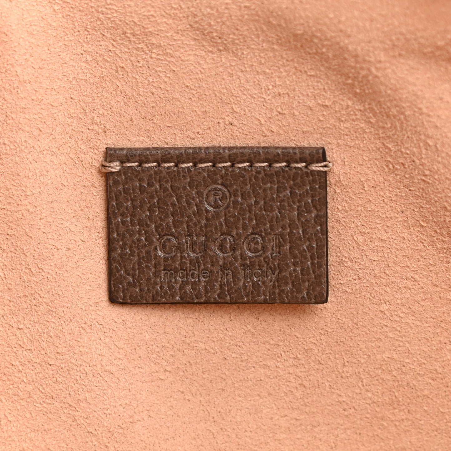 GG Supreme Monogram Large Ophidia Pouch Clutch Brown