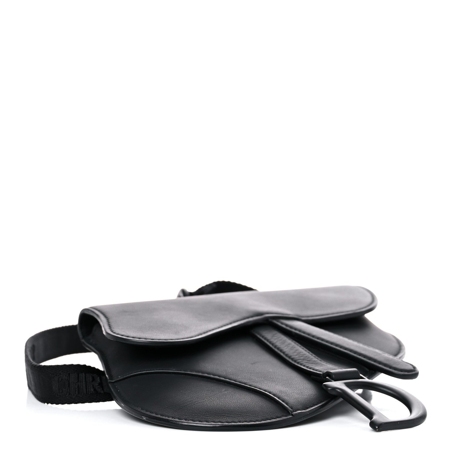 Christian Dior Ultra Matte Calfskin Saddle Belt Bag Black 4 of 12