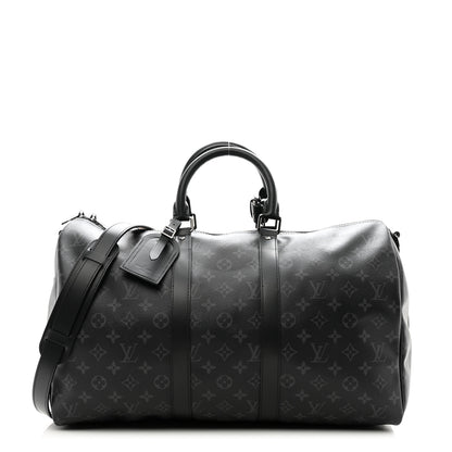 Louis Vuitton Monogram Eclipse Keepall Bandouliere 45 1 of 12