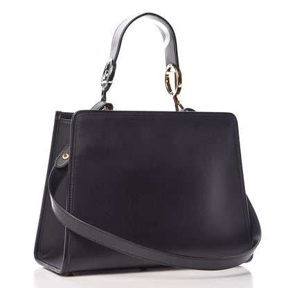 Fendi Vitello Century F is Fendi FF 1974 Embossed Small Runaway Satchel Black Maya 3 of 13