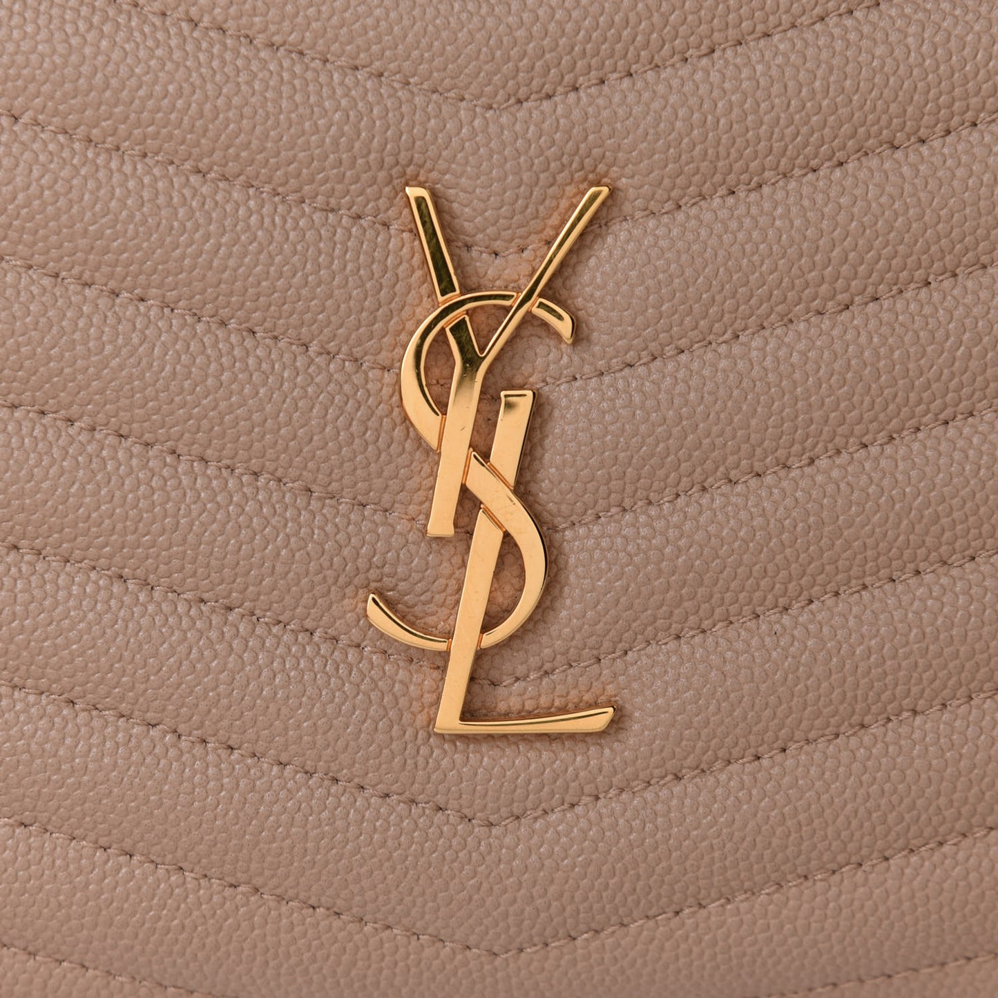 Grain De Poudre Matelasse Monogram Mini Lou Camera Bag Dark Beige
