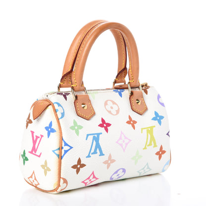 Louis Vuitton Monogram Multicolor Mini Sac HL Speedy White 3 of 9
