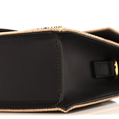 Jacquemus Raffia Smooth Calfskin Le Grand Bambino Natural Dark Brown 9 of 9