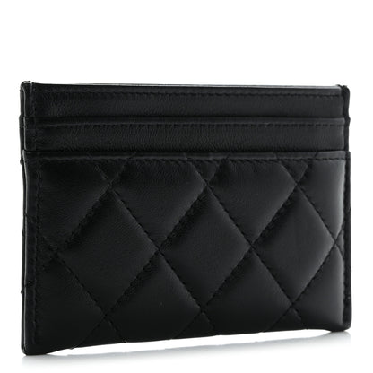 Chanel Lambskin Quilted CC Card Holder Black 3 of 12