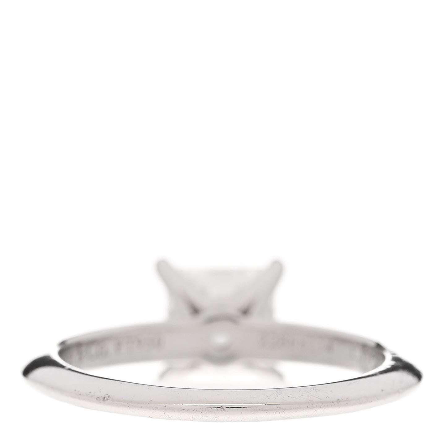 Platinum Diamond 1.37ct Princess Solitaire Engagement Ring 53 6.25