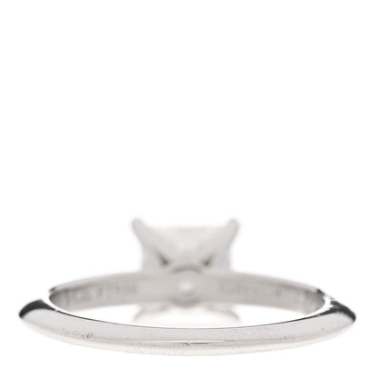 Tiffany Platinum Diamond 1.37ct Princess Solitaire Engagement Ring 53 6.25 4 of 7