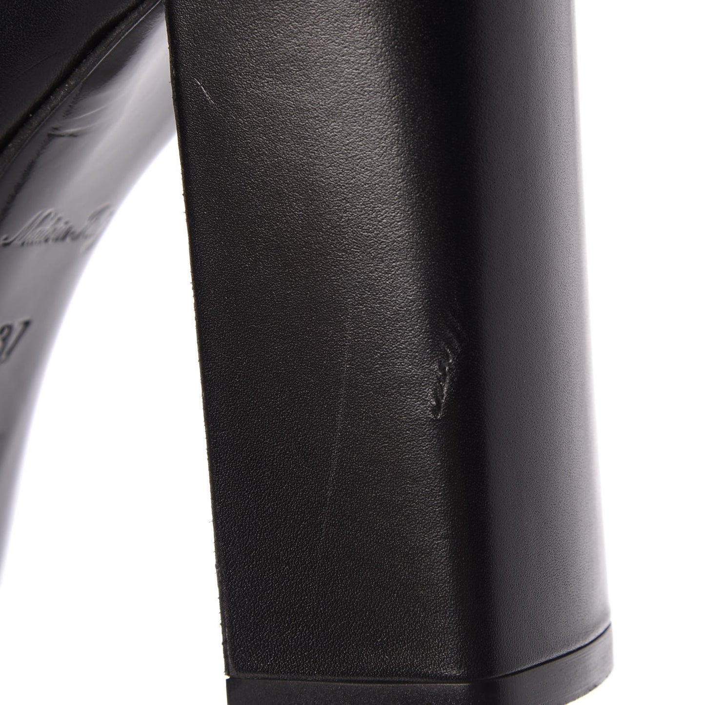 Calfskin Matchmake Boots 37 Black