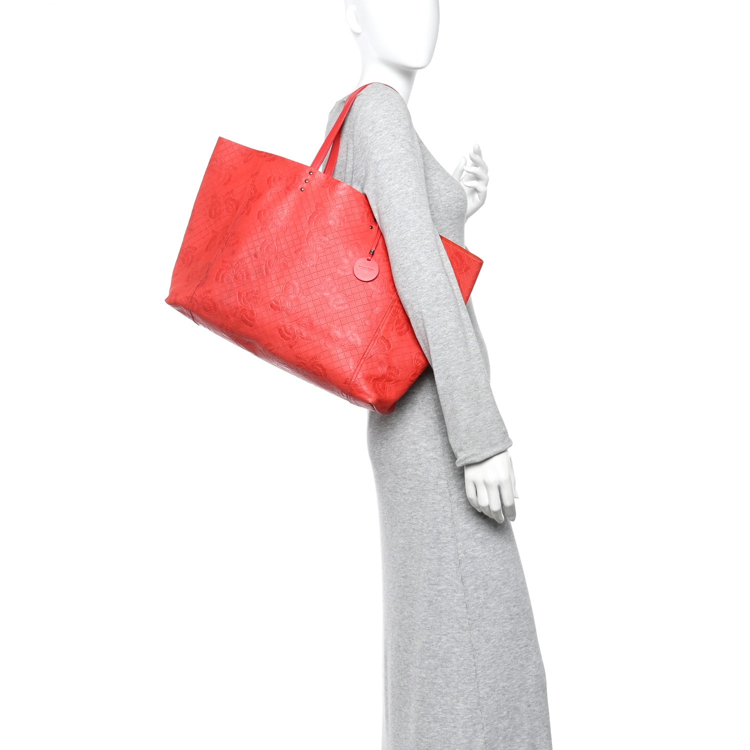 Bottega Veneta Nappa Intrecciomirage Butterfly Tote Red 2 of 12