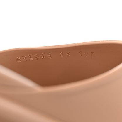 Gucci Soft Rubber Womens Interlocking G Platform 42mm Slide Sandals 38 Vintage Camel 8 of 10