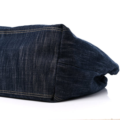 Chanel Denim XL Coco Cabas Tote Dark Blue 10 of 11