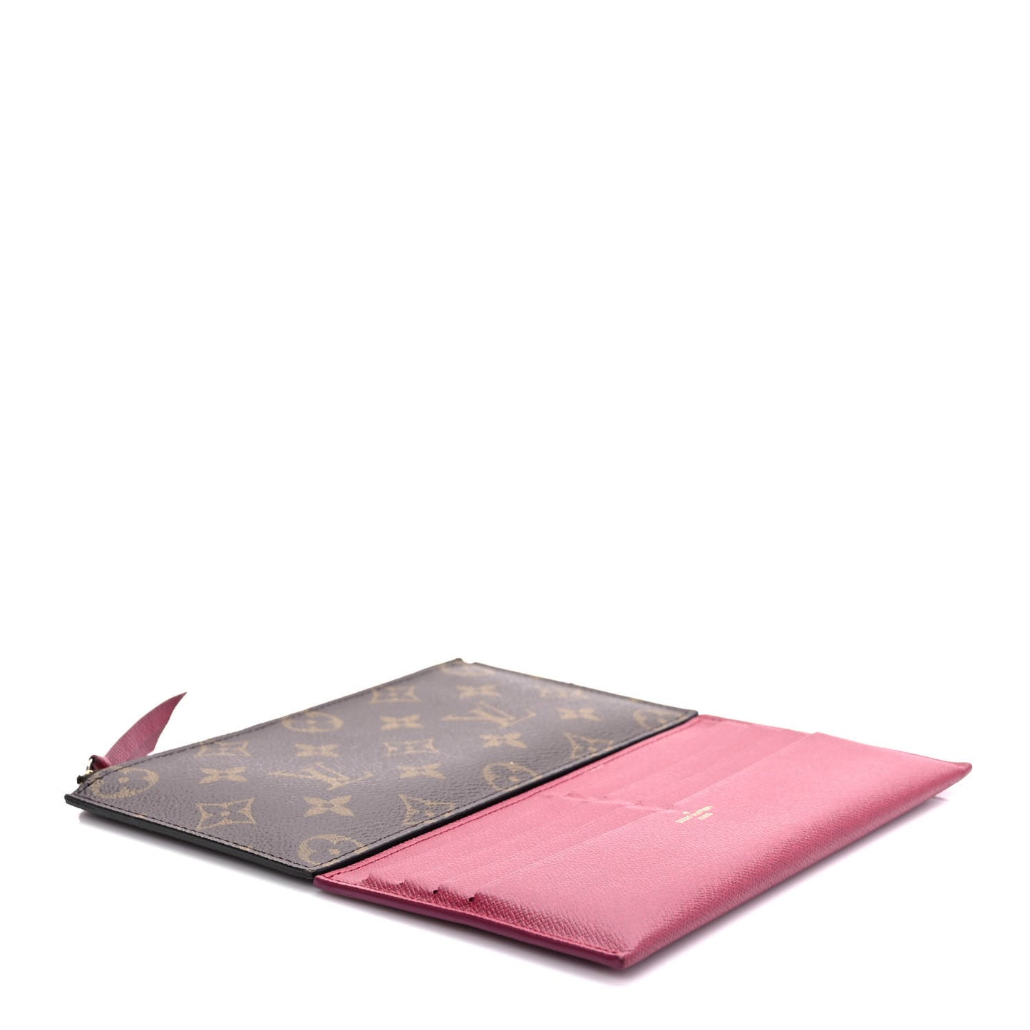 Monogram Pochette Felicie Chain Wallet Fuchsia