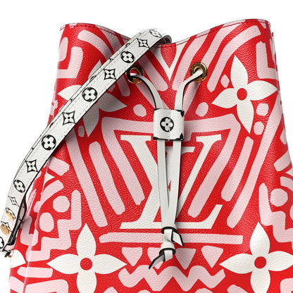 Louis Vuitton Monogram Giant Crafty NeoNoe MM Rouge Rose Creme 5 of 7