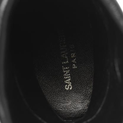 Saint Laurent Calfskin Niki 85 Wedge Booties 37.5 Black 7 of 10
