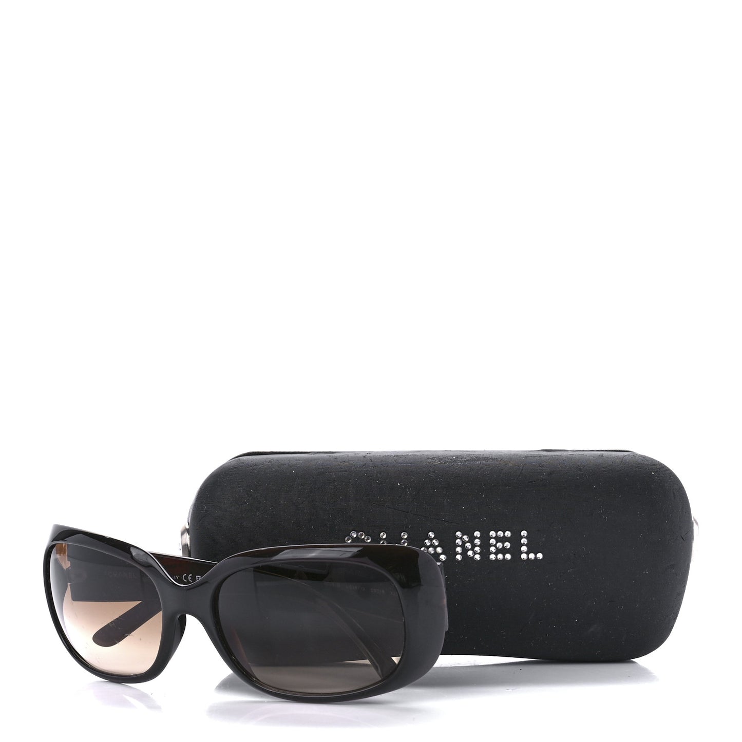 Crystal CC Logo Sunglasses 6026-B Brown