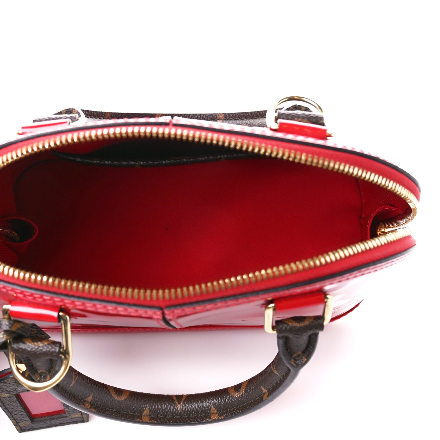 Patent Monogram Alma BB Scarlet