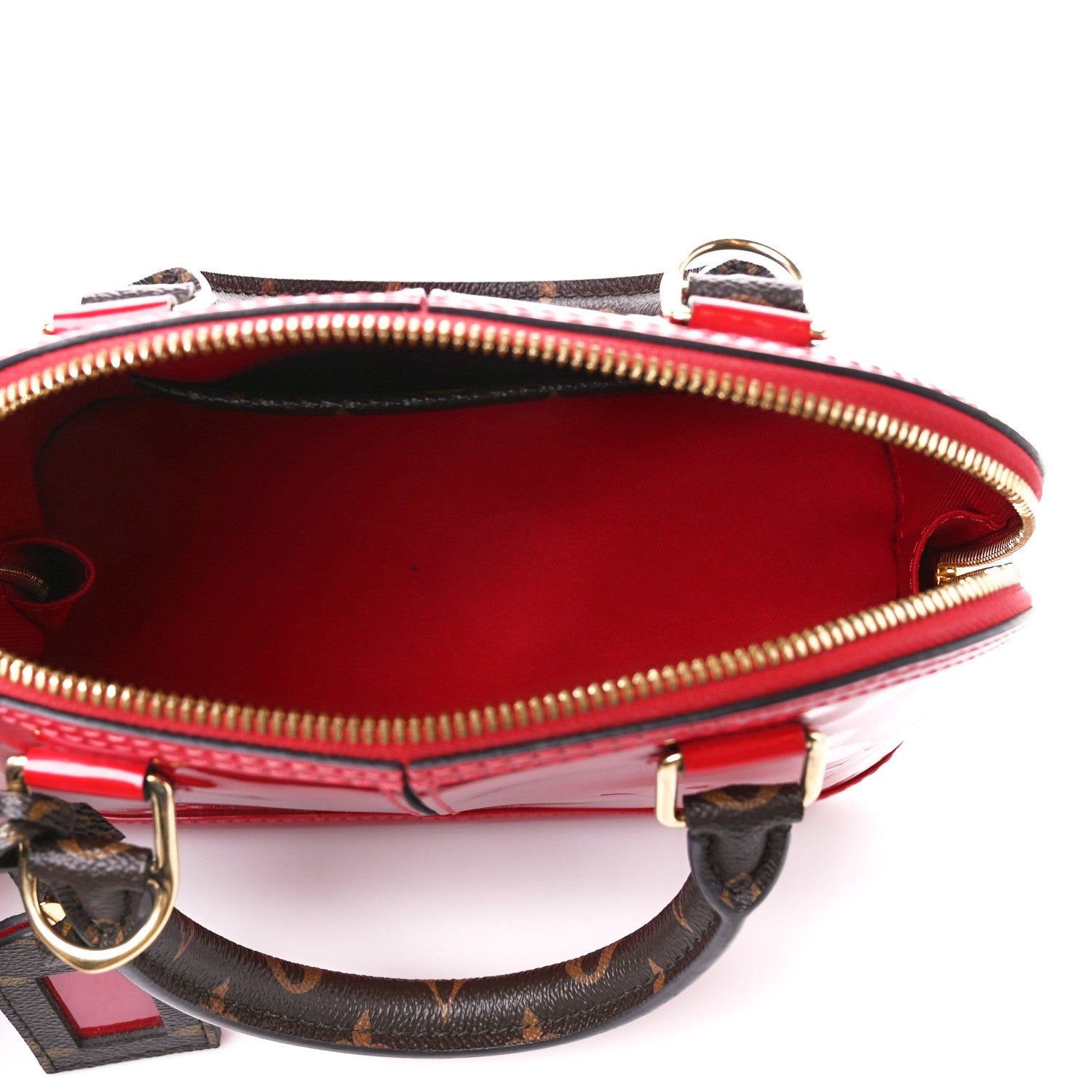 Louis Vuitton Patent Monogram Alma BB Scarlet 5 of 9