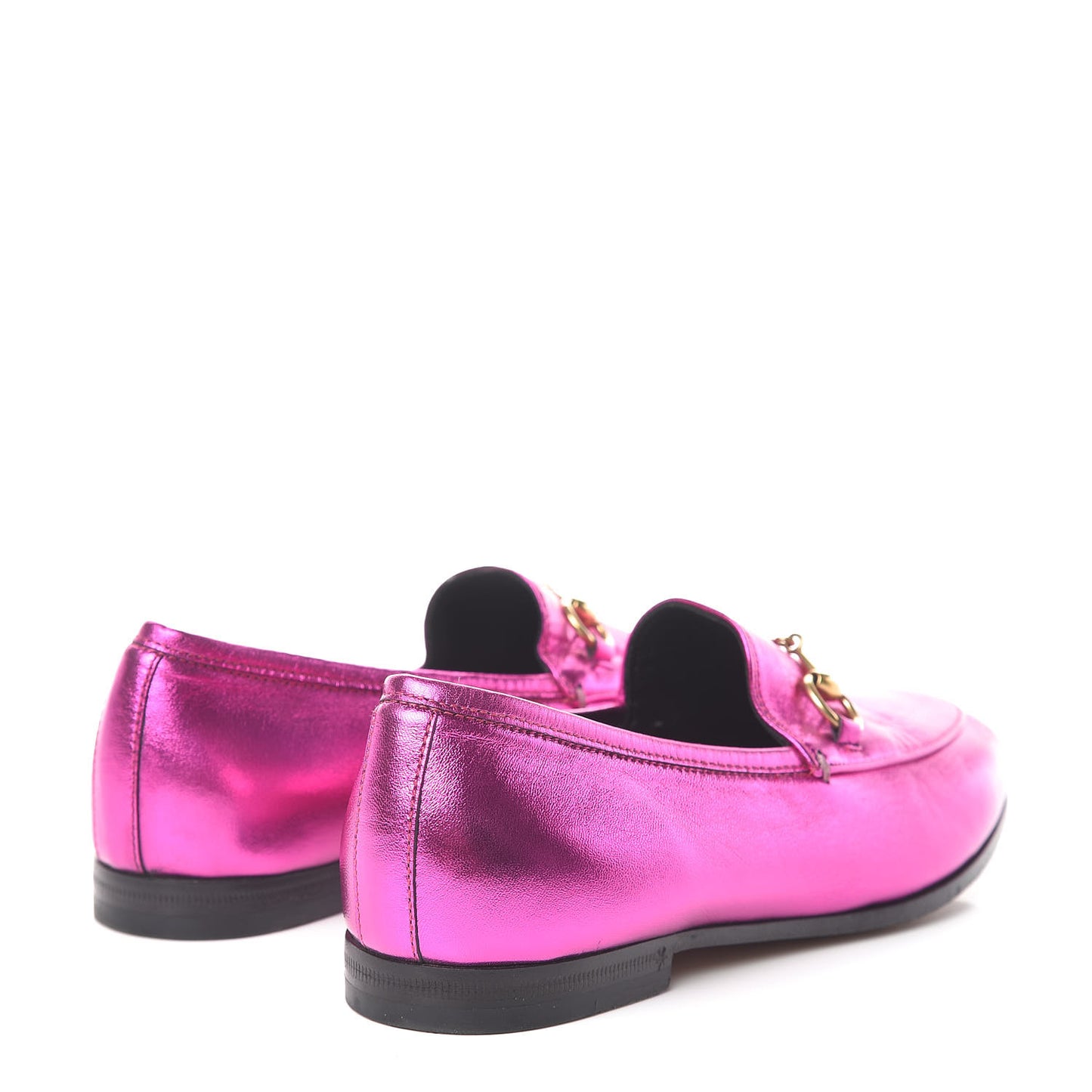 Metallic Nappa Womens Jordaan Loafers 35.5 Fuxia