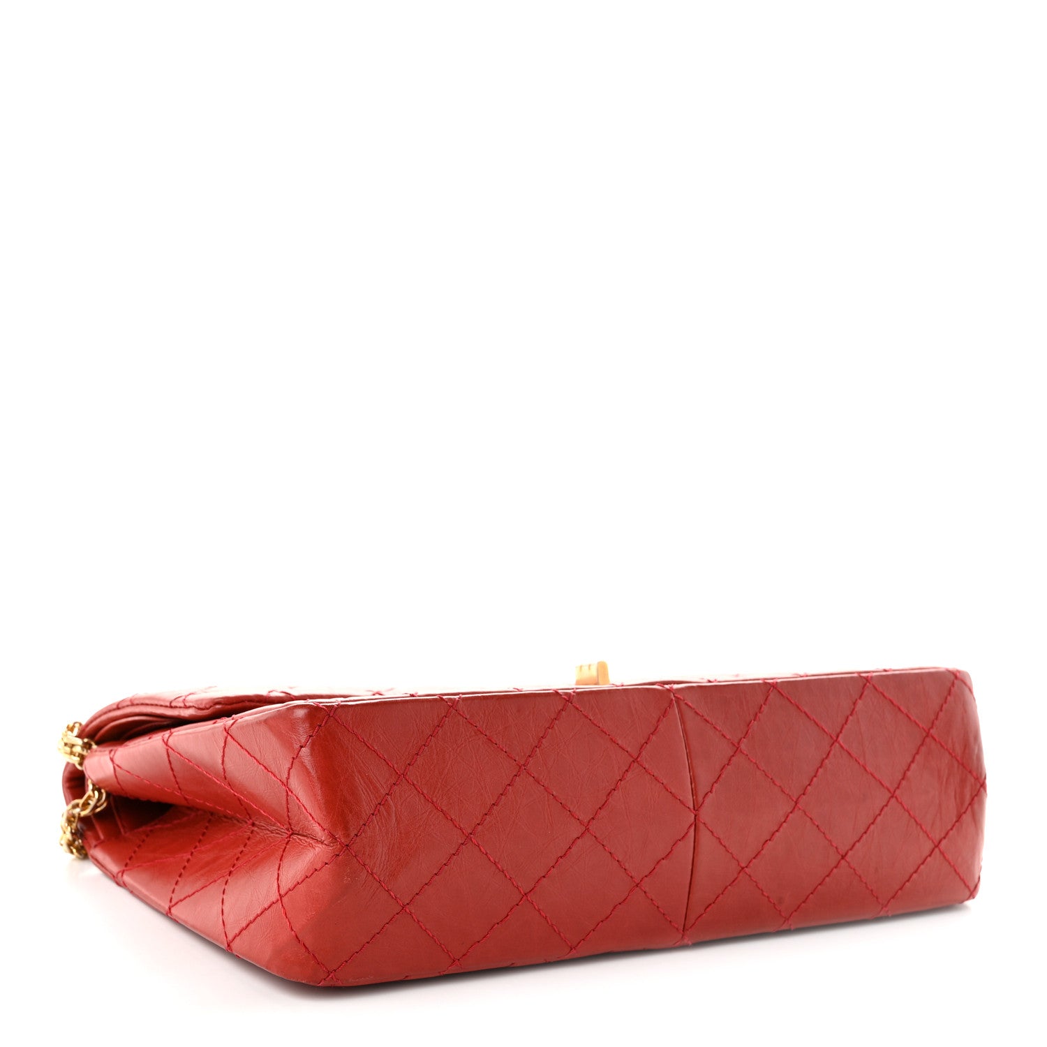 Chanel Aged Calfskin Quilted 2.55 Reissue 226 Flap Red 4 of 10