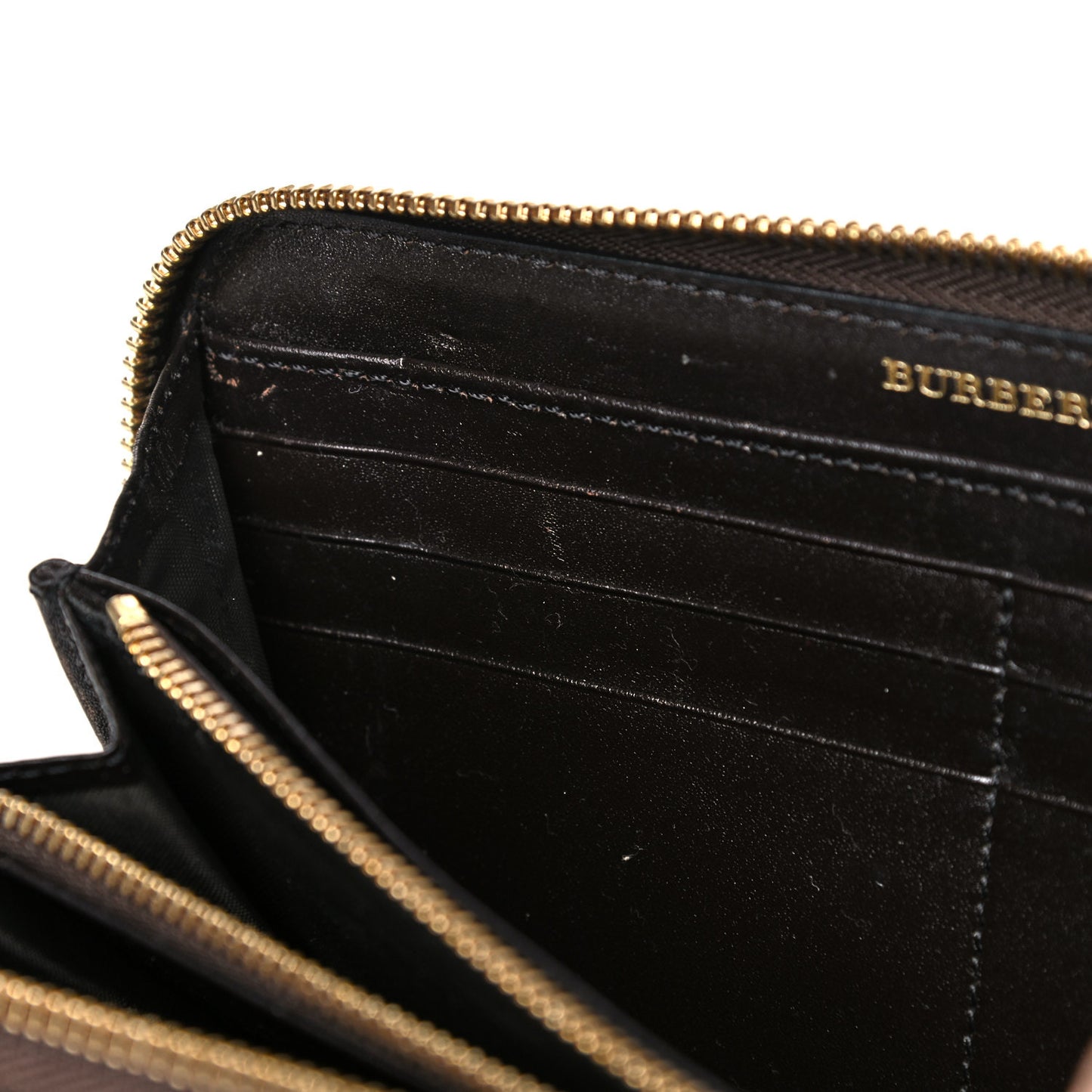 Haymarket Check Large Ziggy Zip Around Wallet Chocolate