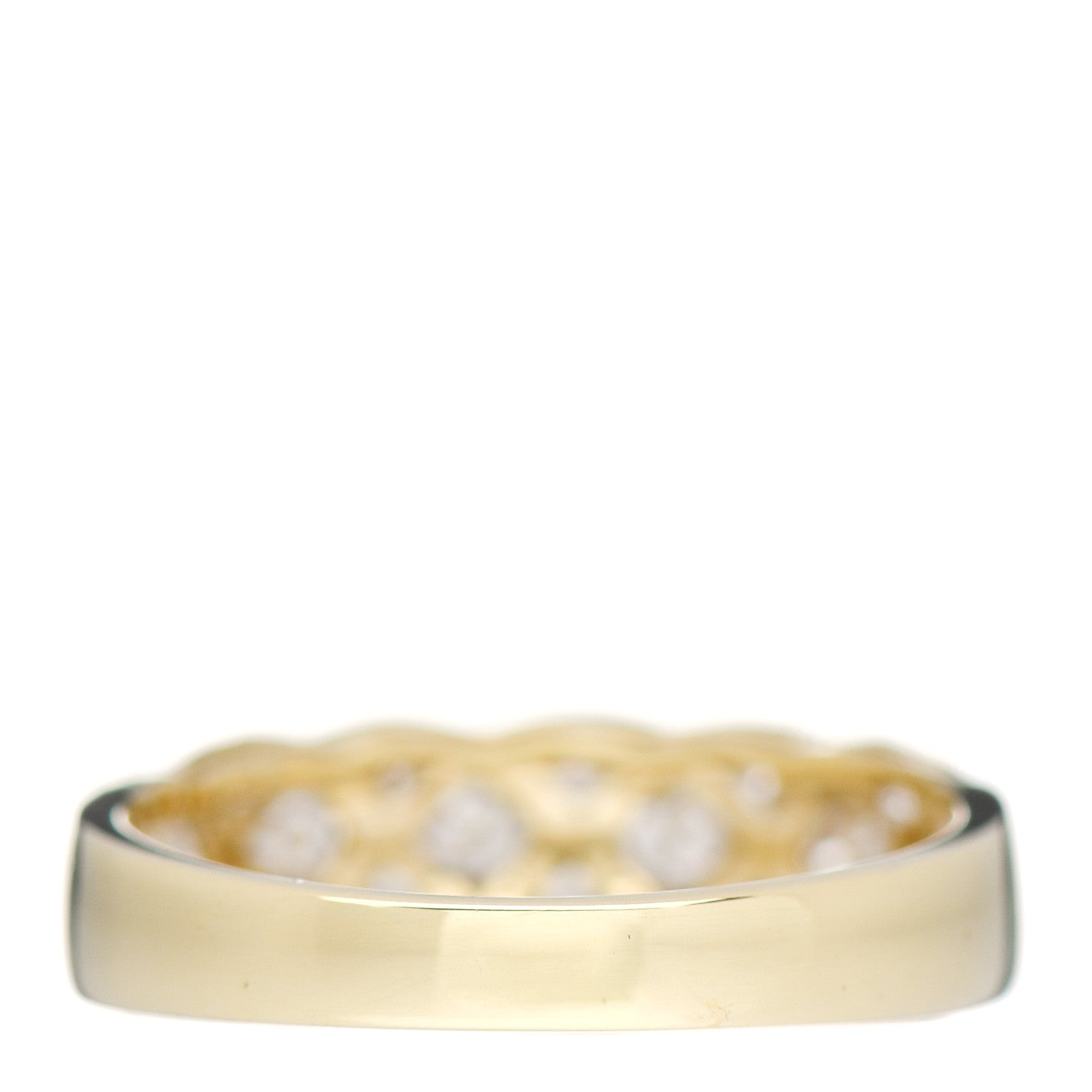 Tiffany 18K Yellow Gold Diamond Woven Band Ring 53 6.5 4 of 6