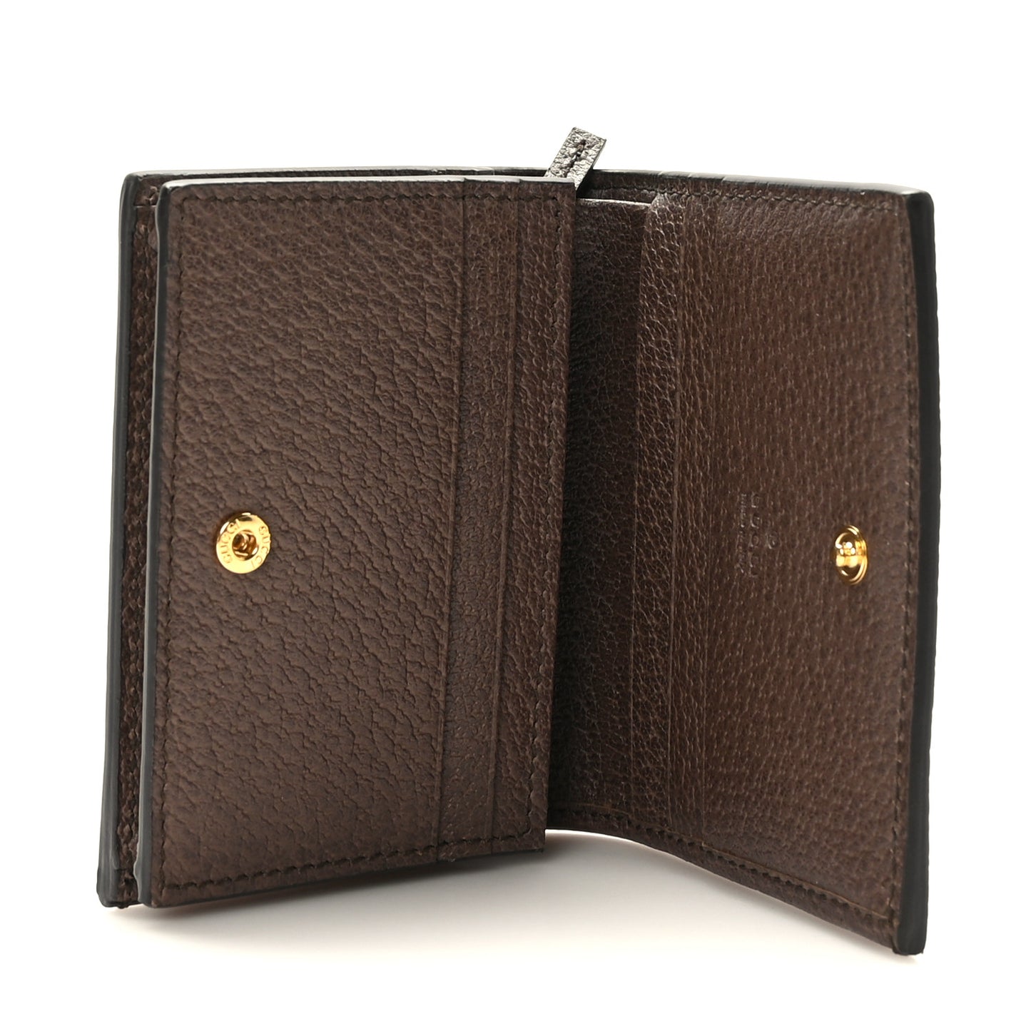 GG Supreme Monogram Web Ophidia Card Case Beige New Acero