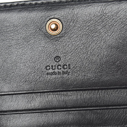 Gucci Calfskin Matelasse GG Marmont Card Case Wallet Black 6 of 8