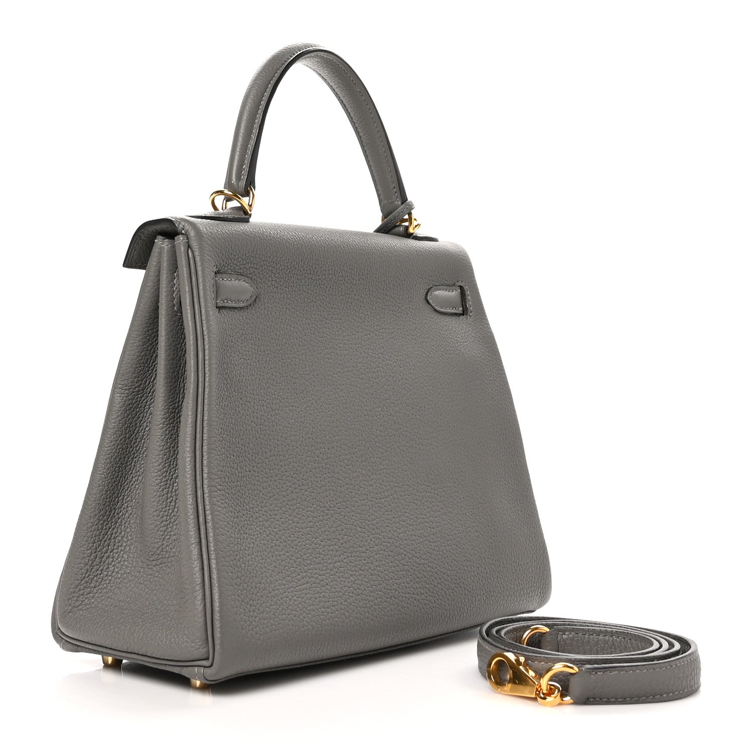 Hermes Togo Kelly Retourne 25 Gris Mouette 3 of 11