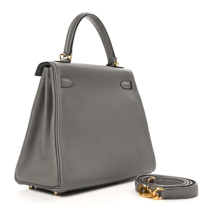 Hermes Togo Kelly Retourne 25 Gris Mouette 3 of 11