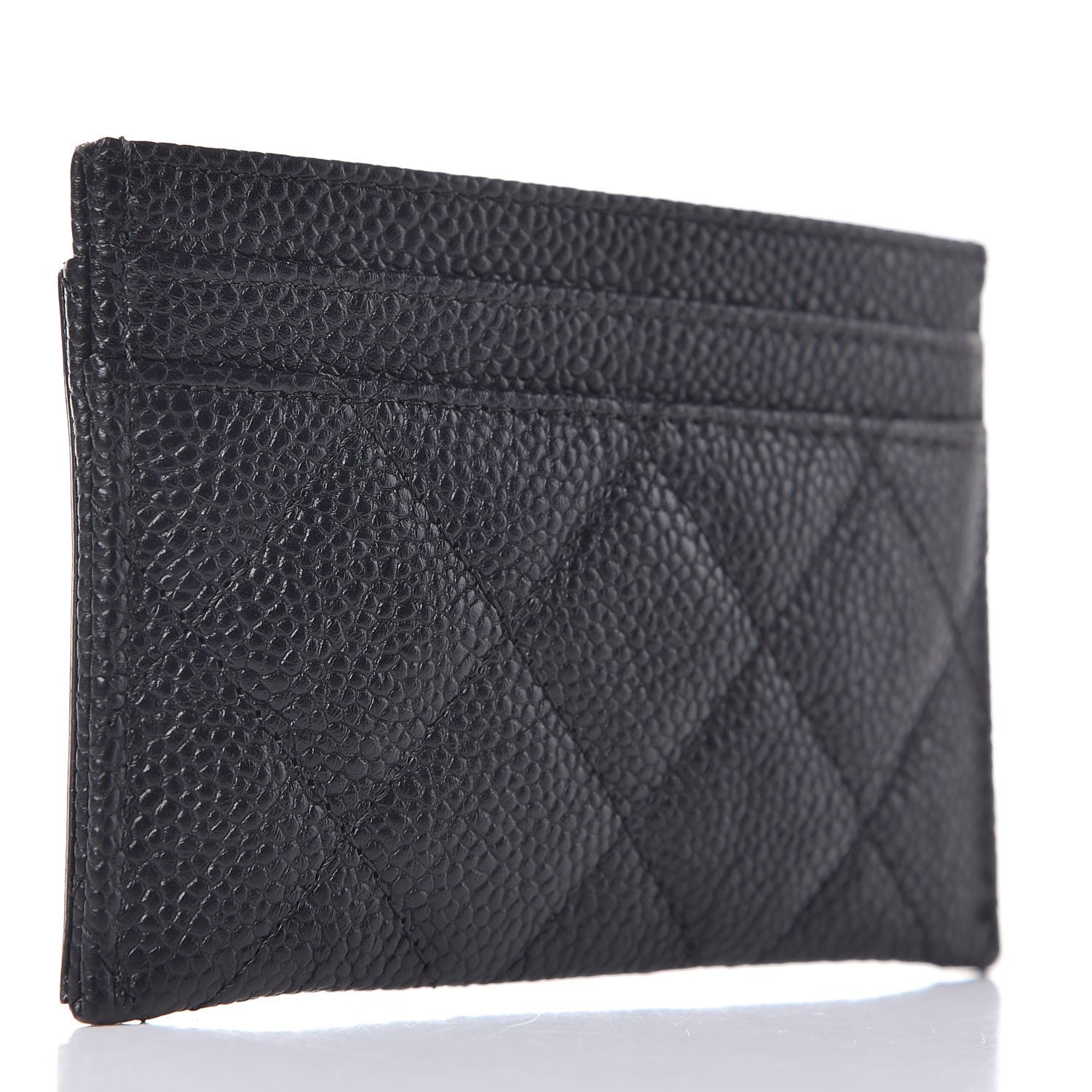 Chanel Caviar Quilted Filigree Card Holder Black 3 of 8