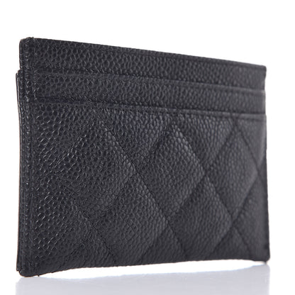 Chanel Caviar Quilted Filigree Card Holder Black 3 of 8