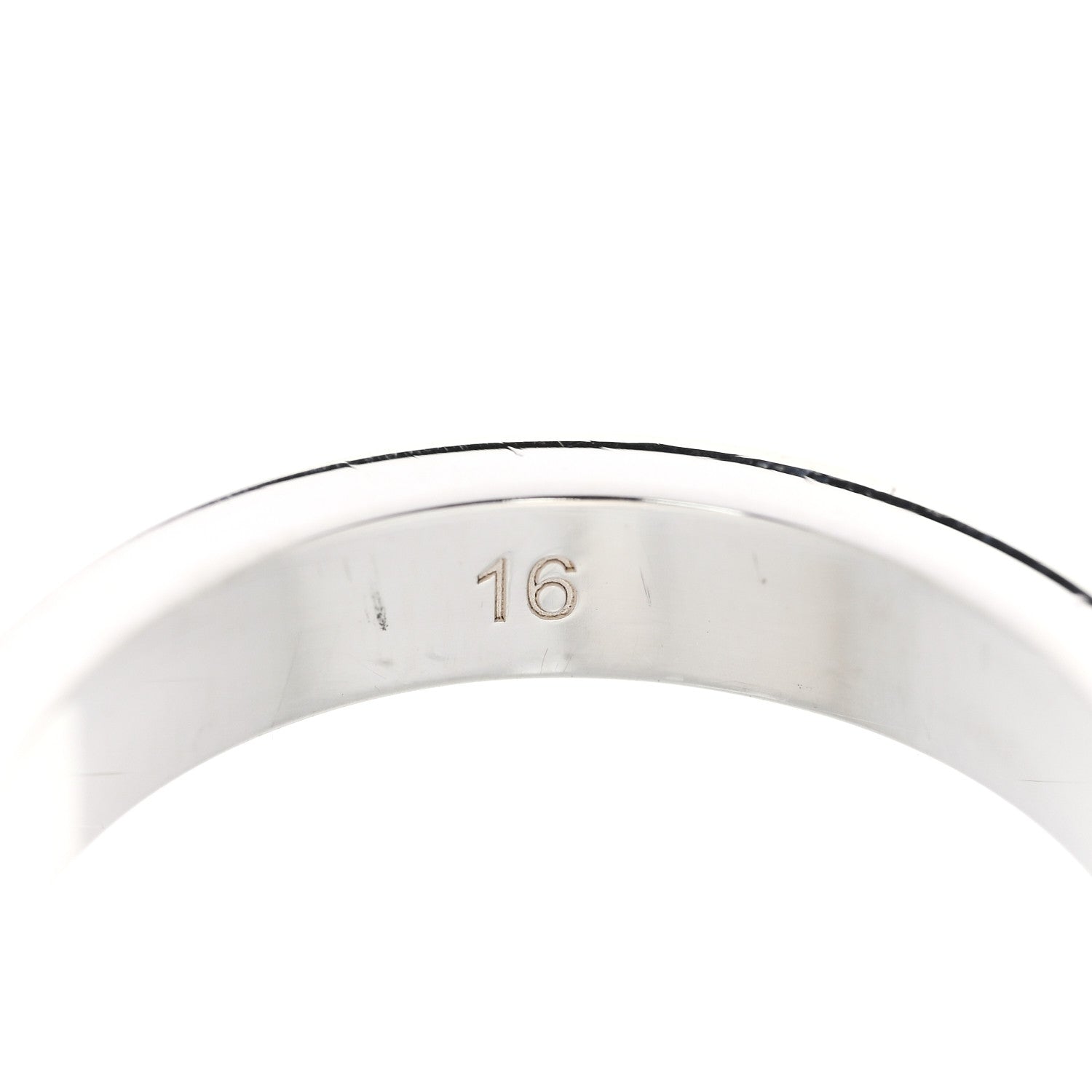 Gucci Sterling Silver Trademark Heart Ring 56 7.5 5 of 5