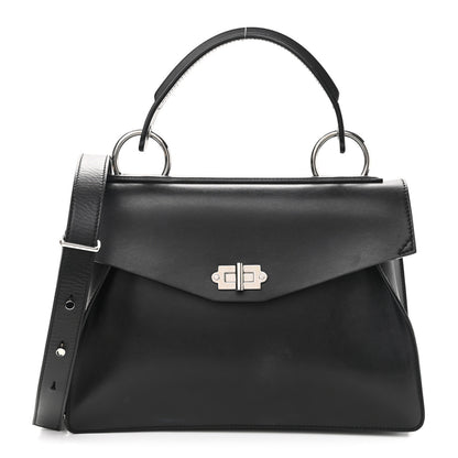 Proenza Schouler Calfskin Nubuck Medium Hava Top Handle Bag Black 1 of 9