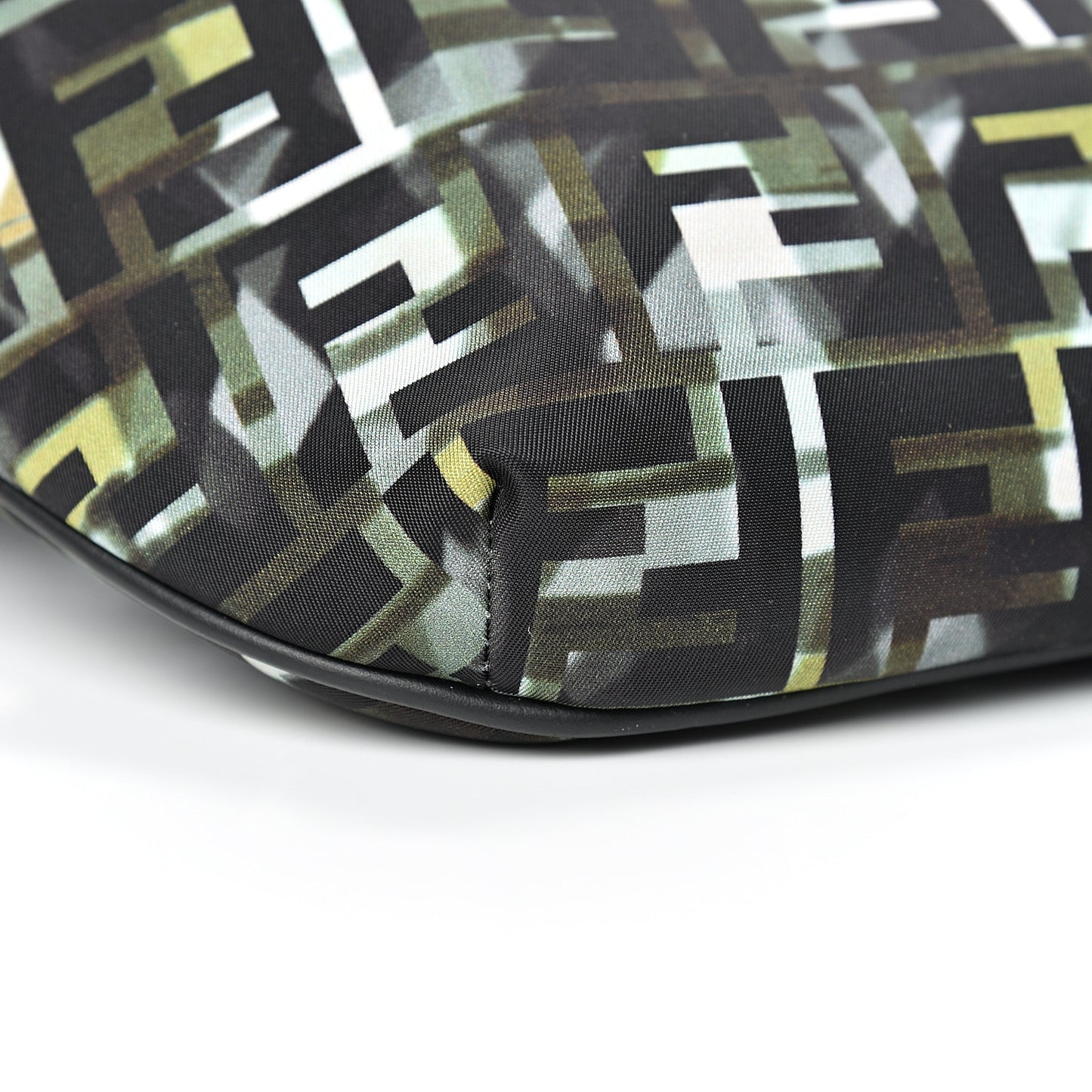 Nylon CamouFF Belt Bag Black Multicolor