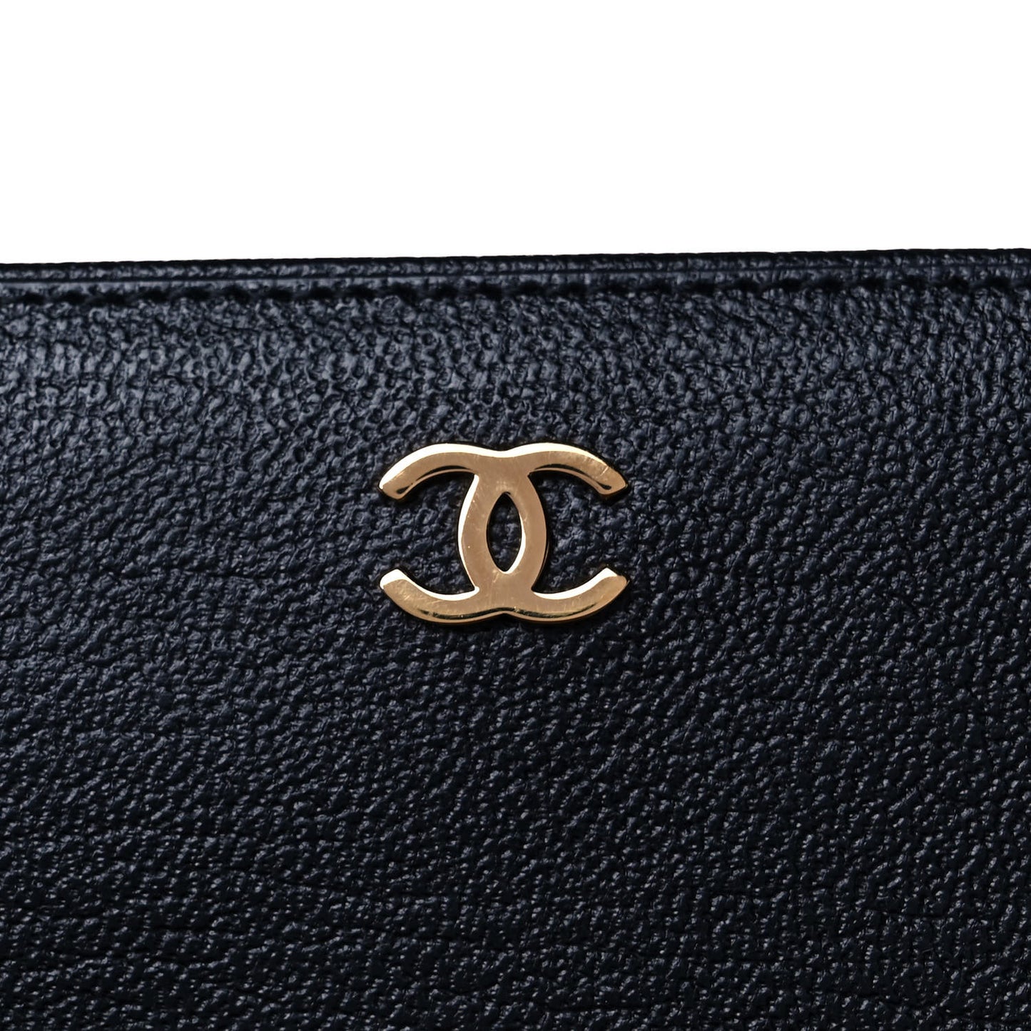 Goatskin CC Bi-Fold Wallet Black