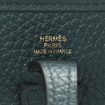 Hermes Taurillon Clemence Evelyne TPM Vert Cypress 6 of 11