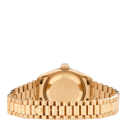 Rolex 18K Yellow Gold Diamond 26mm Datejust President Watch Champagne 69178 3 of 4