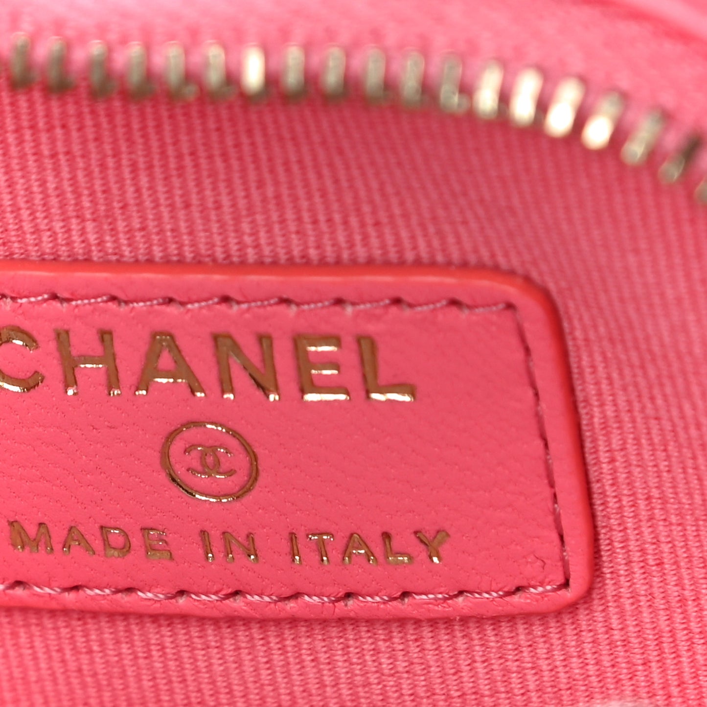 Lambskin Quilted CC In Love Heart Waist Belt Bag With Chain Pink