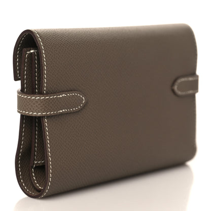 Hermes Epsom Medium Kelly Wallet Etoupe 3 of 8