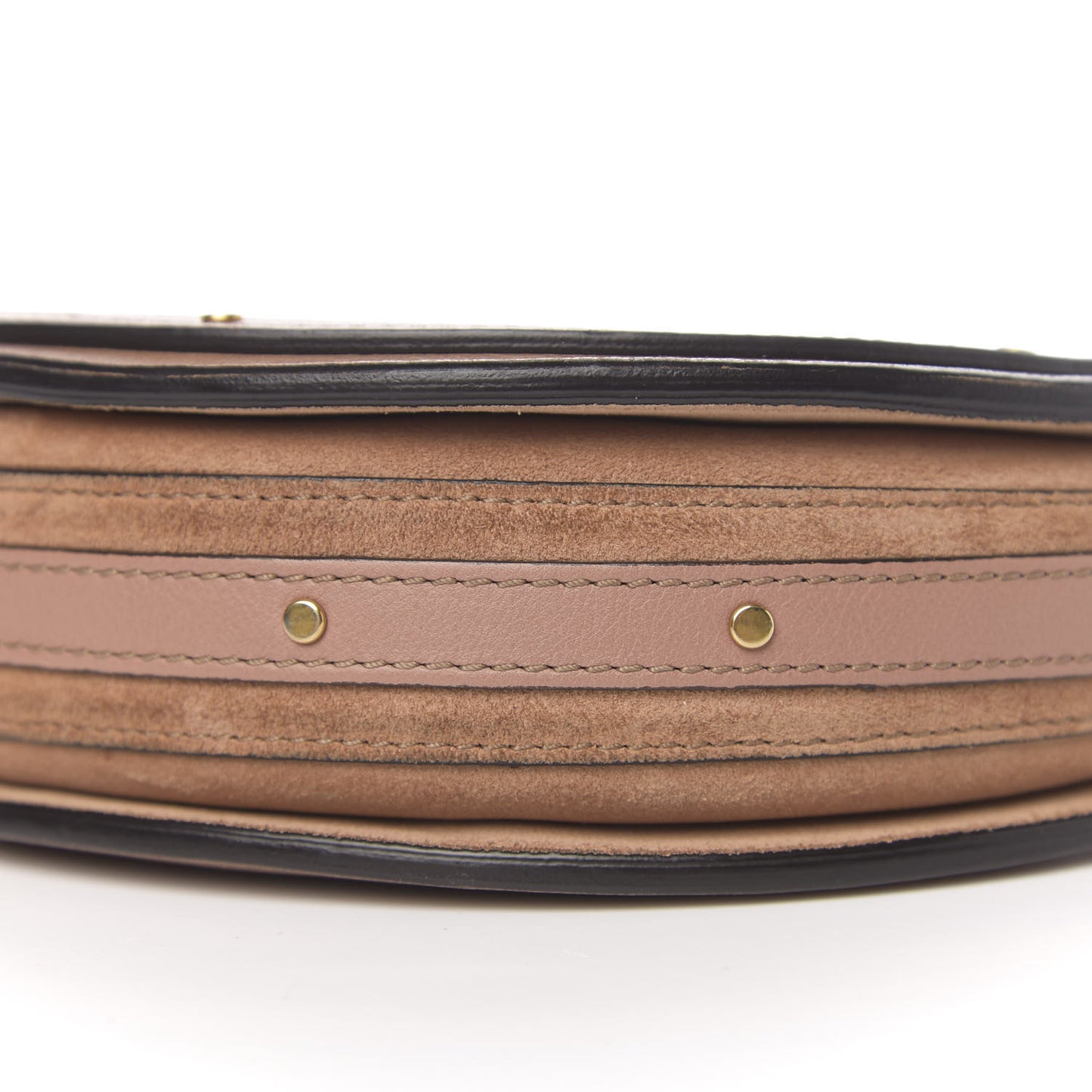 Calfskin Suede Small Pixie Bag Nougat