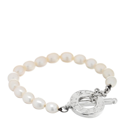 Tiffany Sterling Silver Pearl Toggle Bracelet 1 of 3
