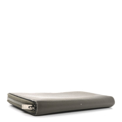 Celine Drummed Calfskin Large Zip Around Multifunction Wallet Souris 4 of 9