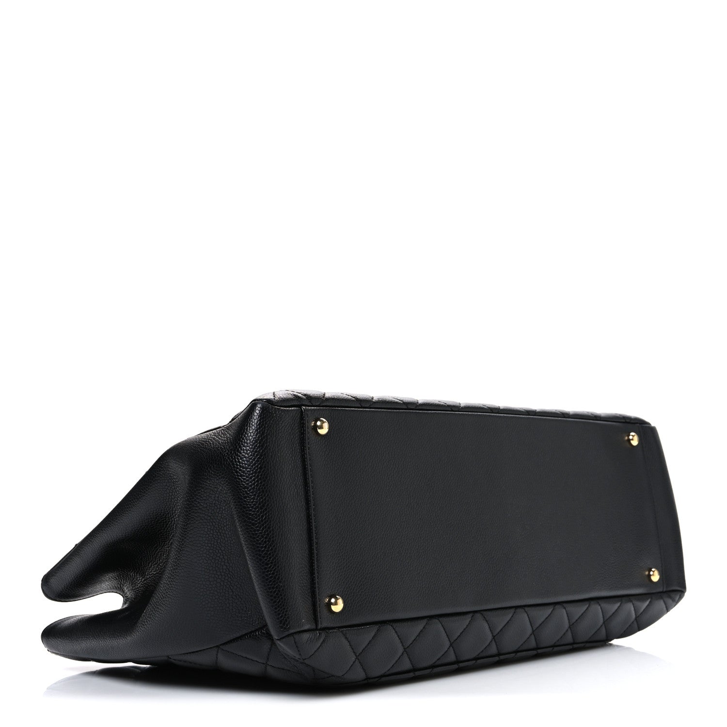 Chanel Caviar Quilted XL Grand Shopping Tote GST Black 4 of 10