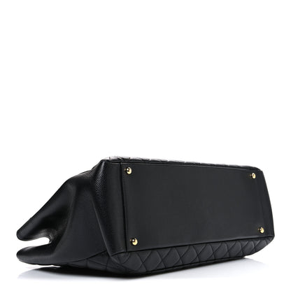 Chanel Caviar Quilted XL Grand Shopping Tote GST Black 4 of 10