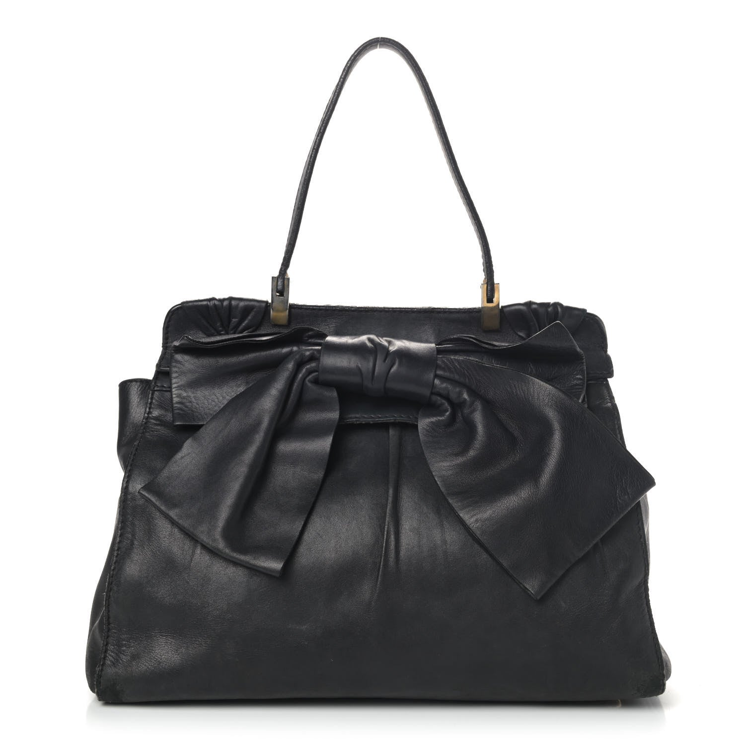 Valentino Garavani Nappa Bow Tote Black 1 of 6